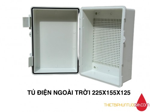 Tủ điện ngoài trời chống nước chất liệu nhựa ABS kích thước 225x155x125